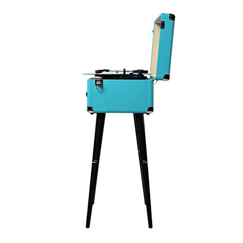 Turquoise 5-in-1 Turntable Music Center with Record Player D6199