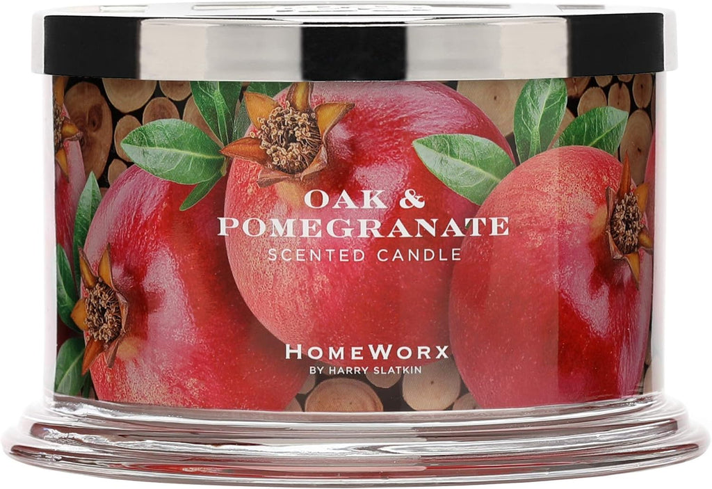 4 Wick Candle, 18 oz, Oak & Pomegranate S822