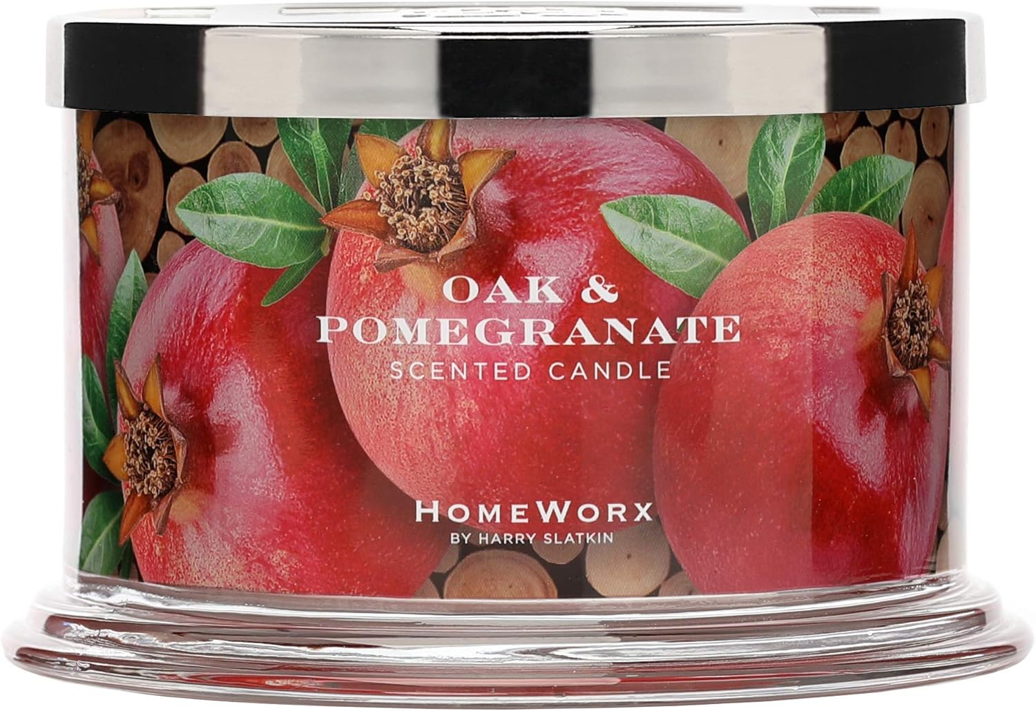 4 Wick Candle, 18 oz, Oak & Pomegranate S822