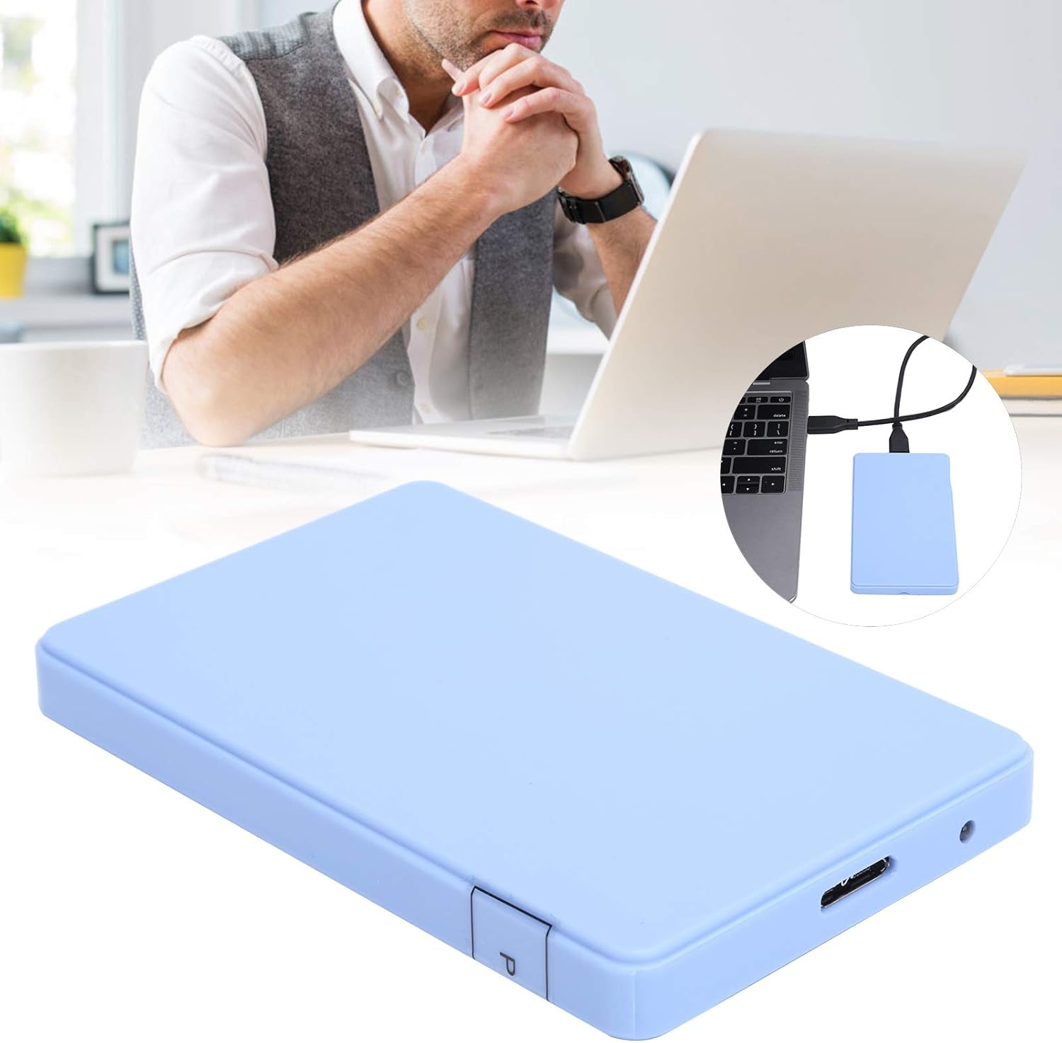 2.5 Inch Blue 2TB Portable External Hard Drive C761207