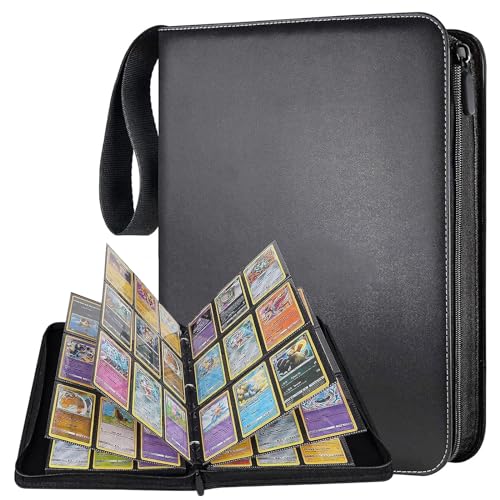 Black 9 Pocket Trading Card Binder with 50 Page Sleeves M57171