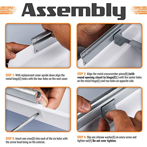 White 2 Pack RV Roof Vent Cover X1599
