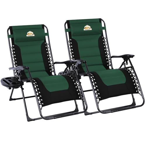 Oversized Padded Zero Gravity Lounge Chair Black M858838