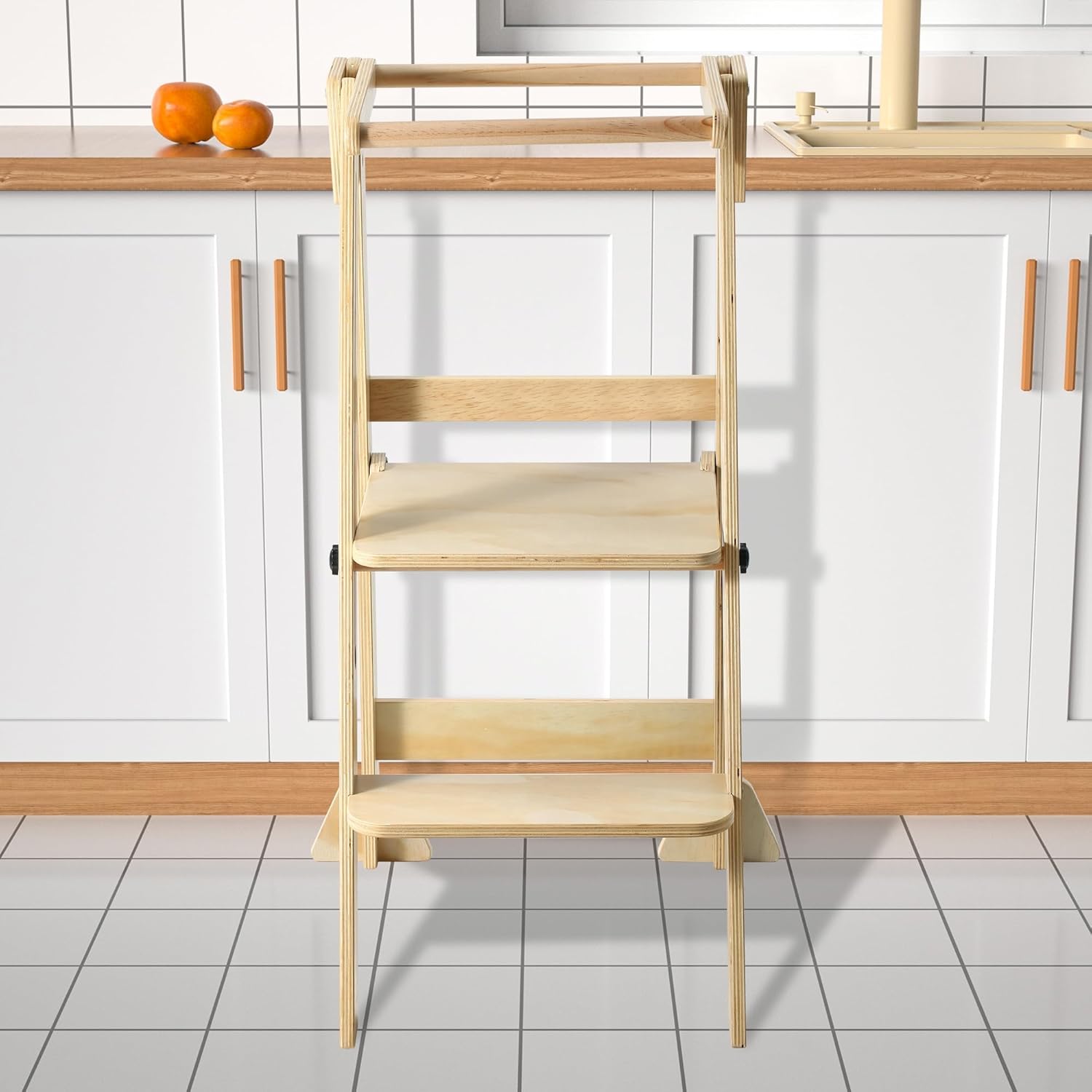 Folding Wooden Toddler Step Stool Q655769