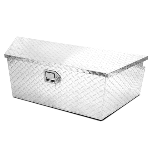 Black Aluminum Trailer Storage Tool Box, 39"X16.5"X12" S184278