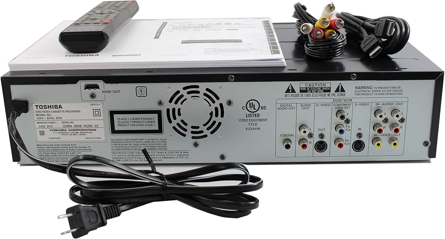 VHS to DVD Recorder VCR Combo with Remote, HDMI D7609