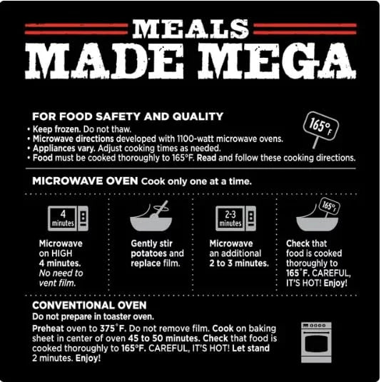 13 oz Pack of 8 Frozen Chicken Meal V421726