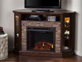 Espresso Wall Corner Electric Fireplace TV Stand D724928