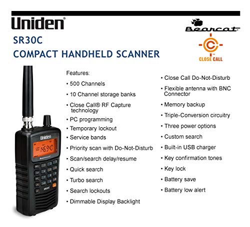 Uniden Bearcat Scanners and Alarm Clock Bundle U382