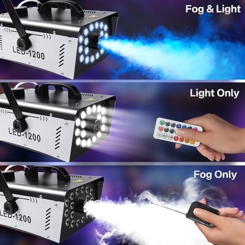 1200W Fog Machine with 18 Lights Q9276