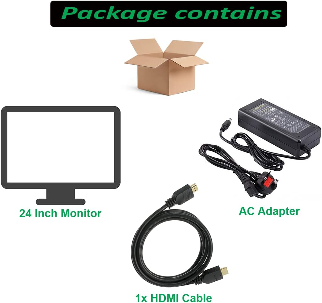24 Inch FHD LCD Monitor with VGA Port and HDMI Port F269