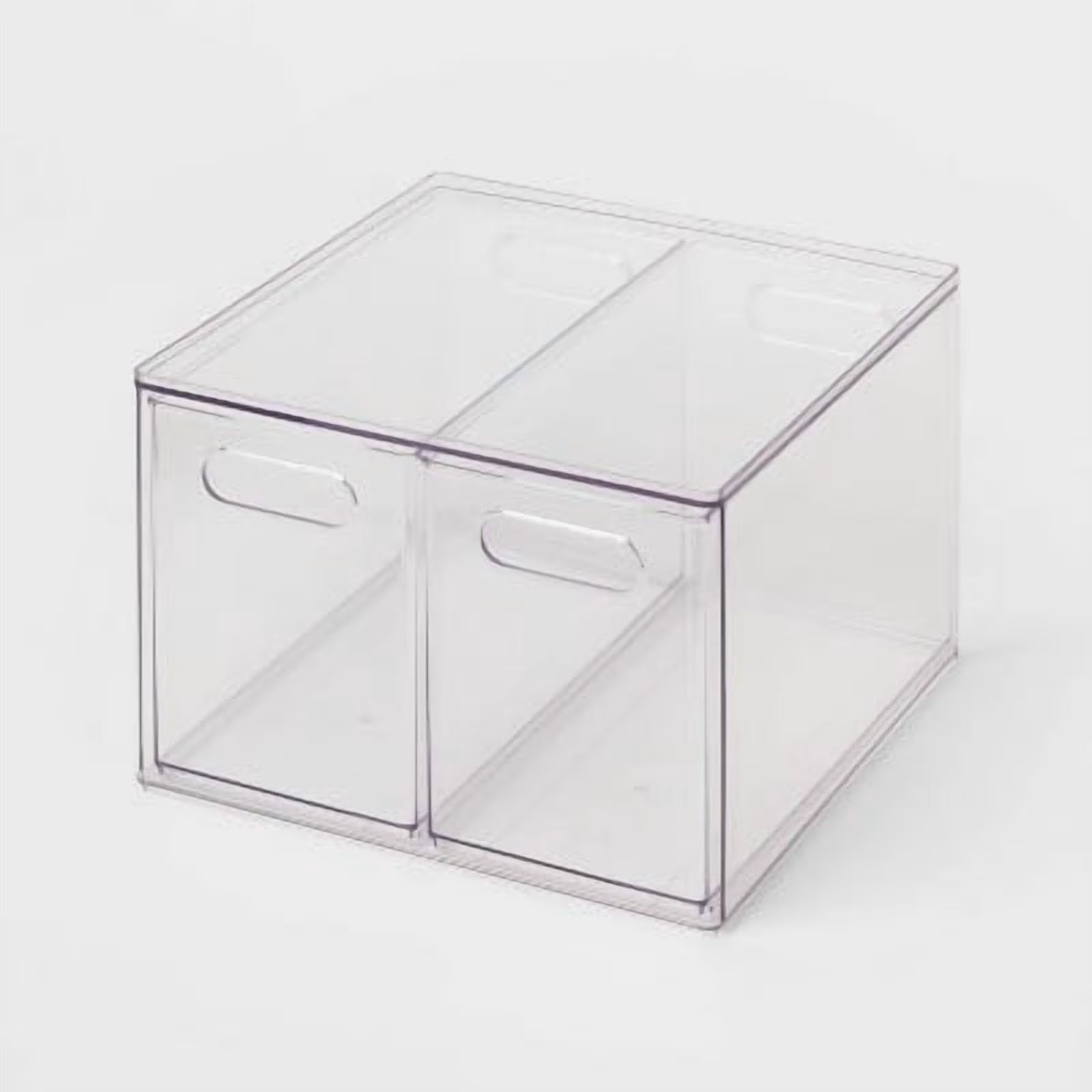 2 Drawer Clear Acrylic Utility Bins V800