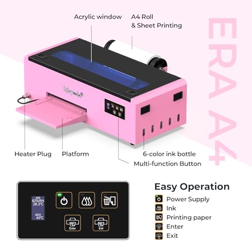 A4 DTF Printer and Oven with Software Ink and Film Y860427