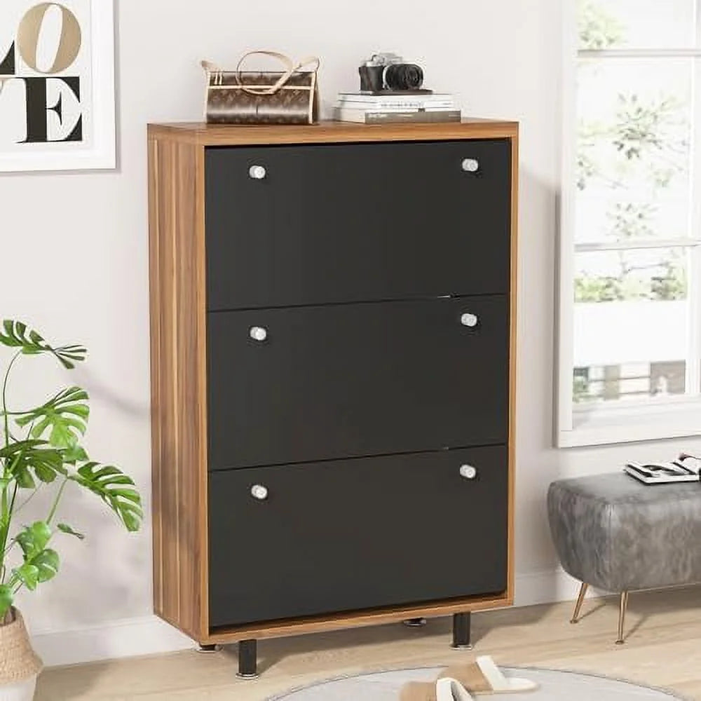 White 3 Drawer Shoe Cabinet L843