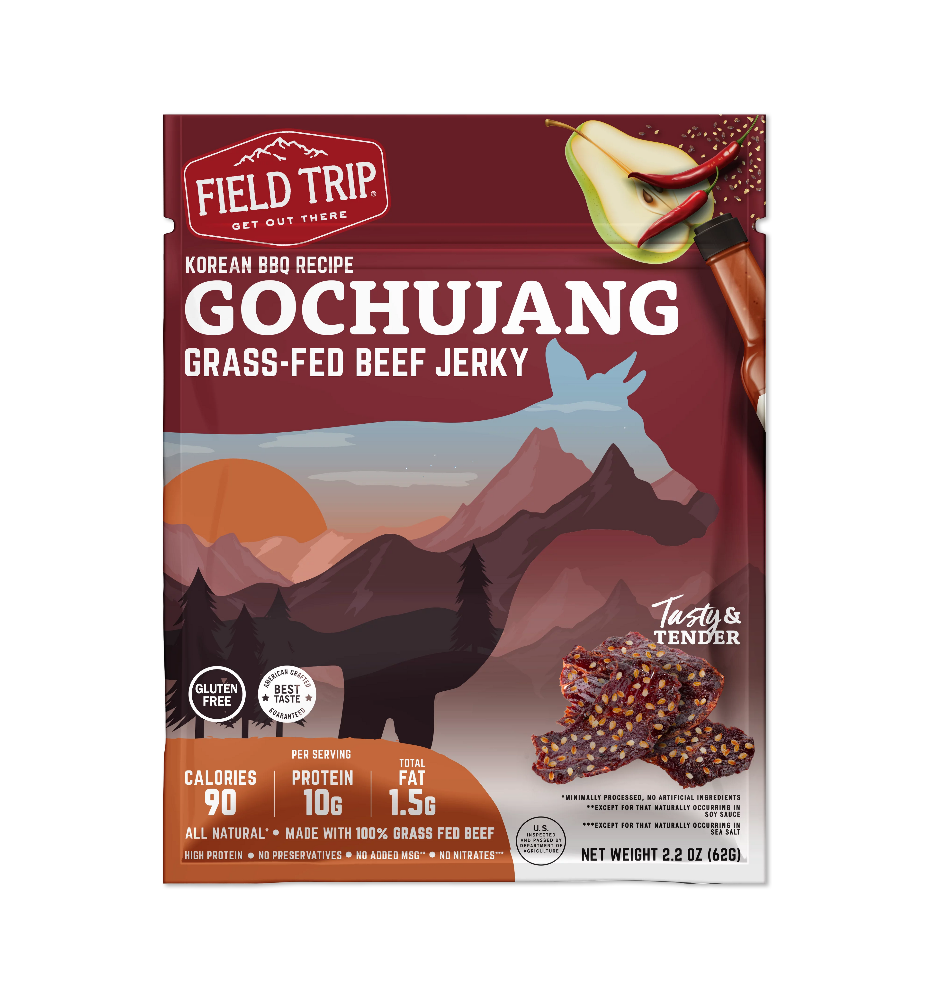 Mixed Flavors Jerky 2.2oz 4pk T8333
