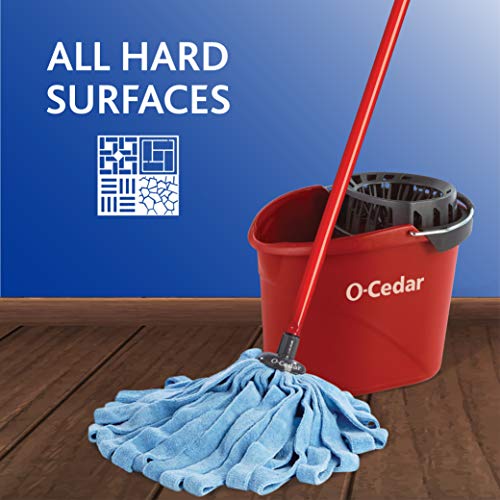Blue/Red Microfiber Wet Mop I600301