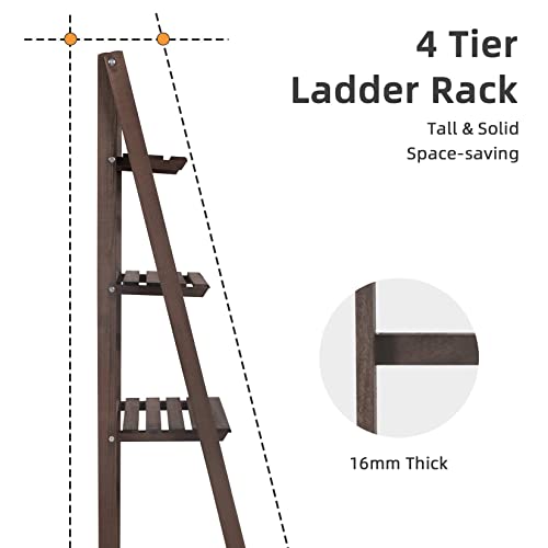 4 Tier Wooden Plant Stand G7389