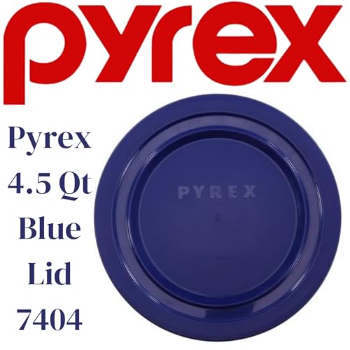 4.5 Quart Glass Mixing Bowl With Blue Lid Q823132