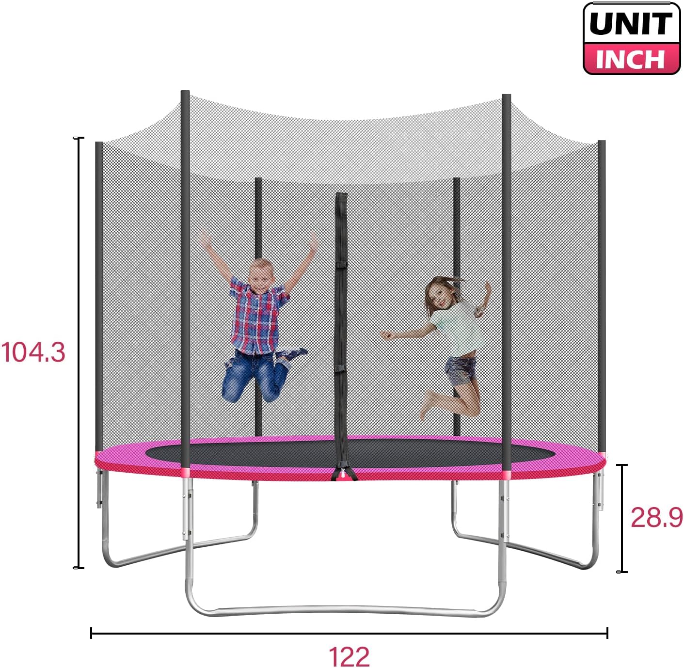 10FT Trampoline with Enclosure L24386