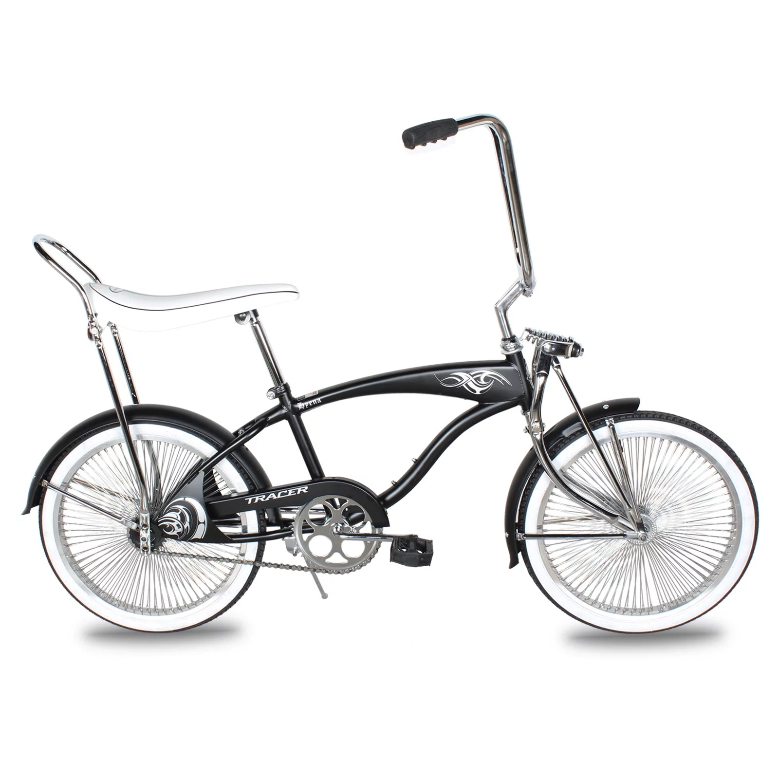 20 inch Matte Black Beach Cruiser Bike E98236