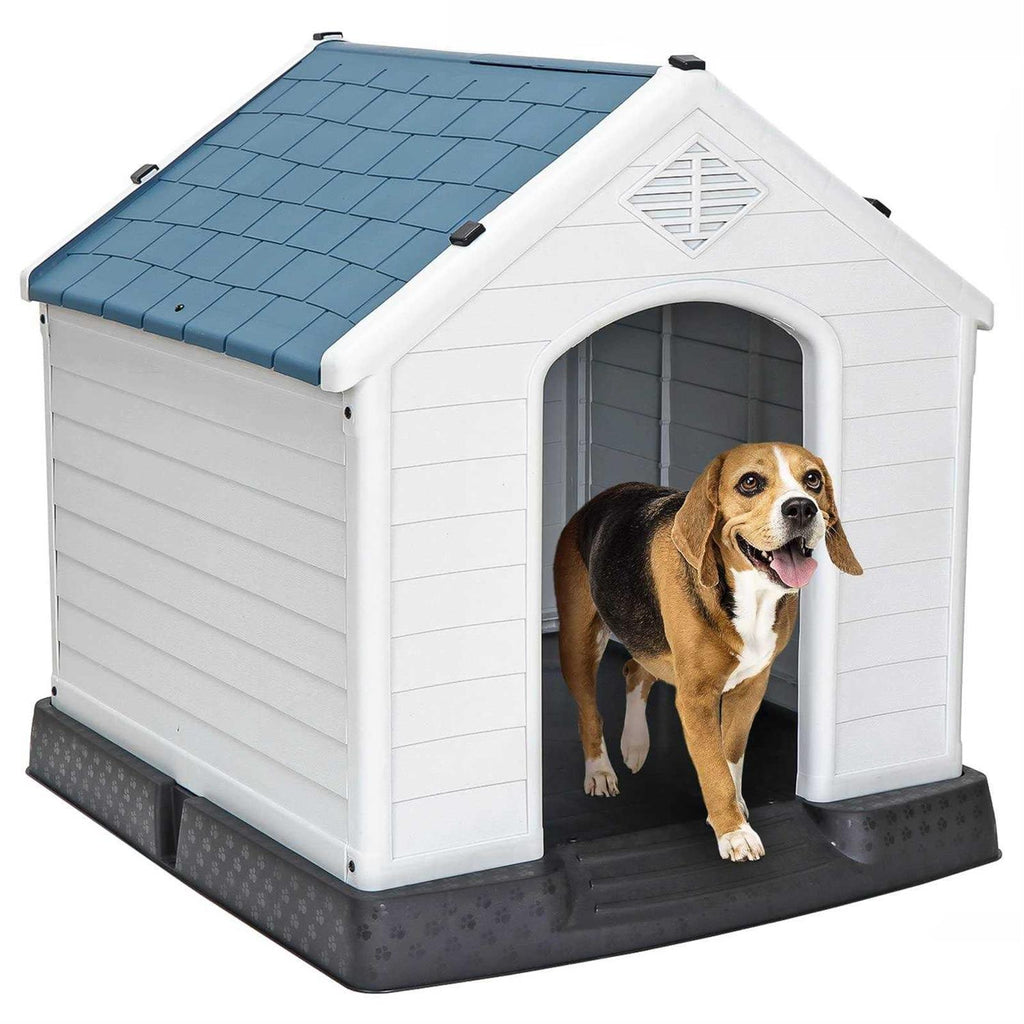 Plastic Dog Kennel with Air Vents and Elevated Floor S953065