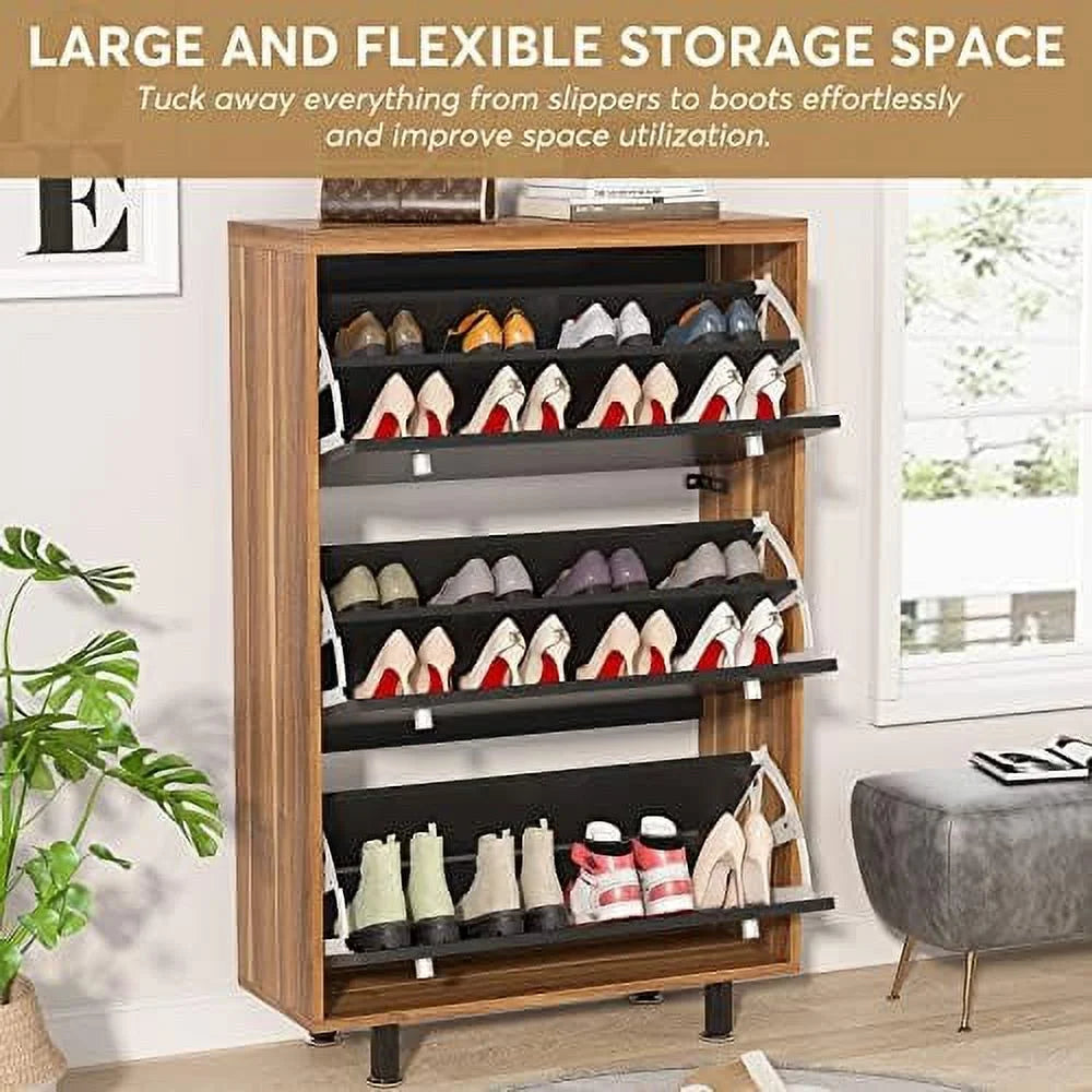 White 3 Drawer Shoe Cabinet L843