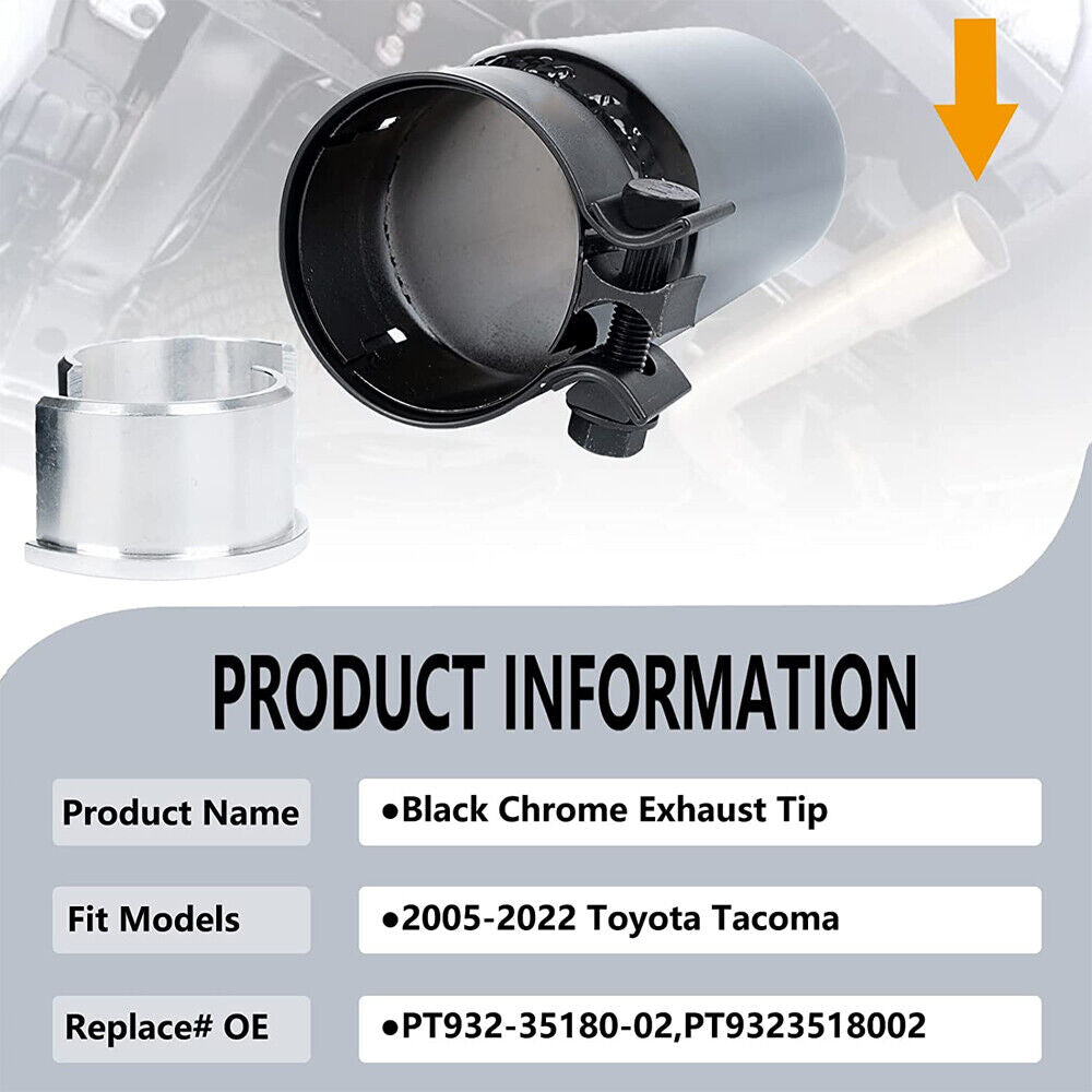 Black Chrome Exhaust Tip N84114
