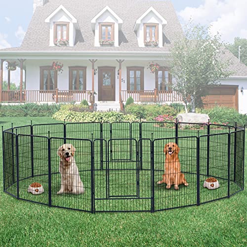 32 inch 6 Panel Foldable Metal Dog Playpen J94595