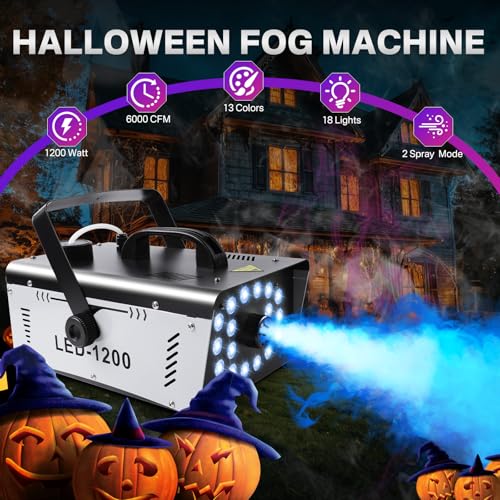 1200W Fog Machine with 18 Lights Q9276