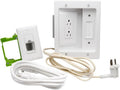 White In Wall TV Power Kit Pack of 2 D3114
