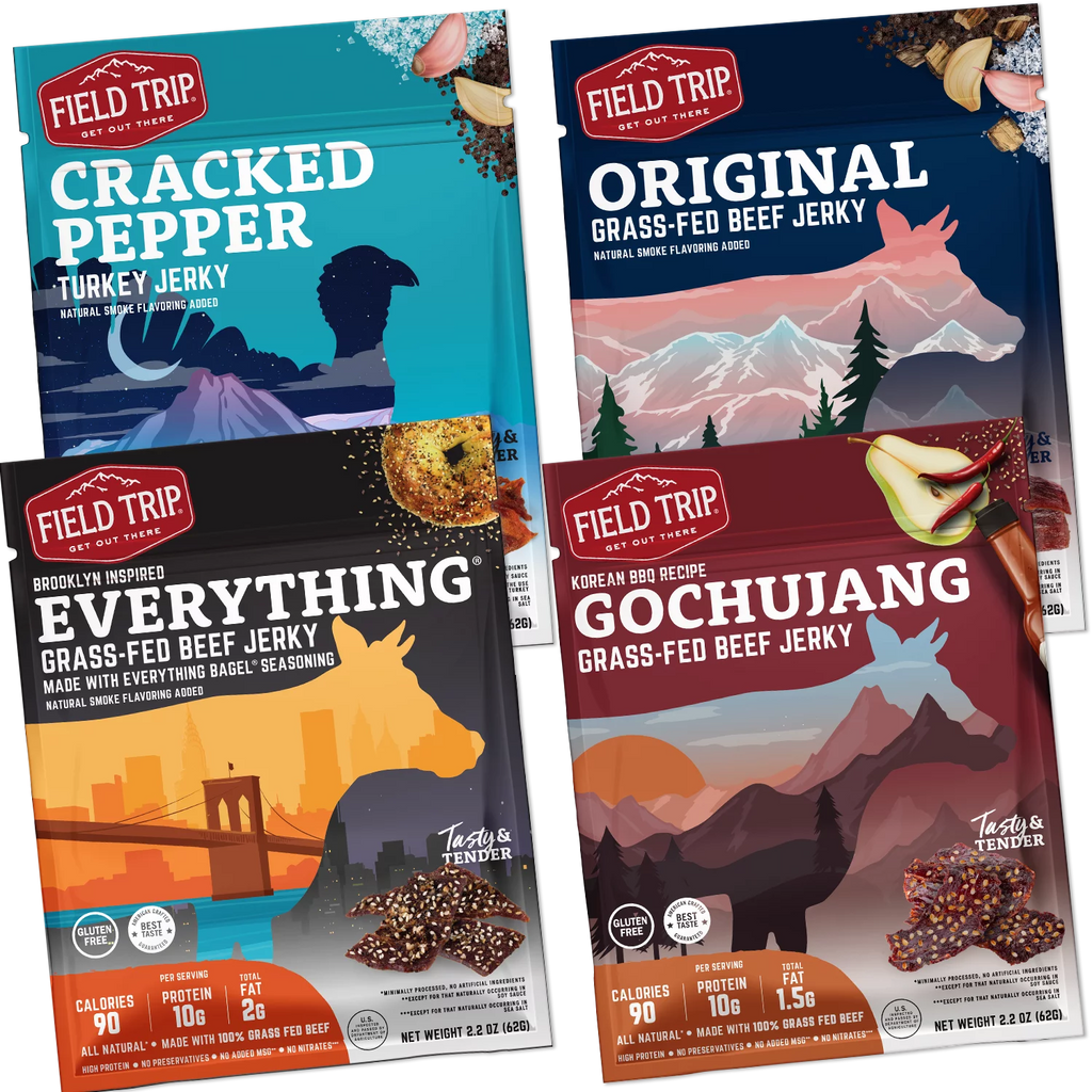 Mixed Flavors Jerky 2.2oz 4pk T8333