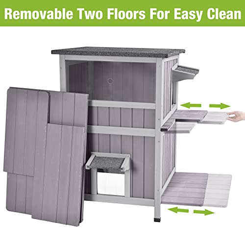 2 Story Weatherproof Cat House M8227