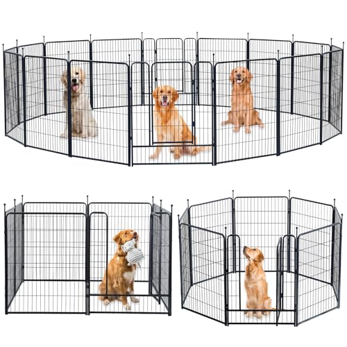 32 inch 6 Panel Foldable Metal Dog Playpen J94595