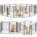 32 inch 6 Panel Foldable Metal Dog Playpen J94595