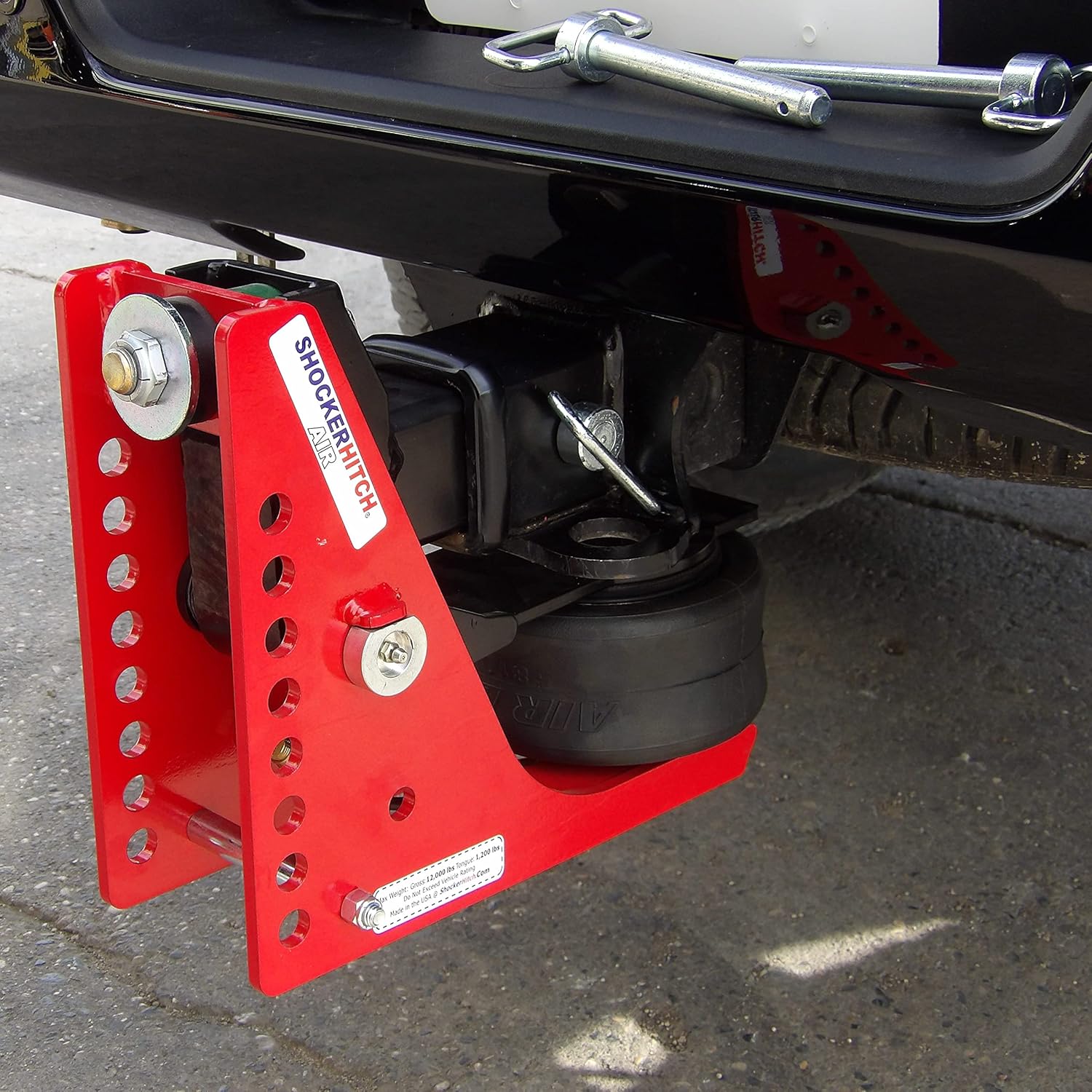 Adjustable Air Pintle Hitch for 2" Hitch K1648