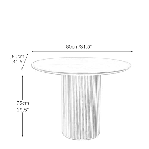 Pine Wood Round Dining Table C9021