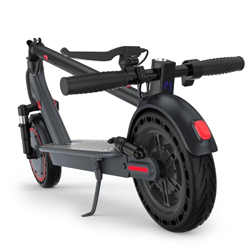 Folding Electric Scooter with 10" Solid Tires, 500W Motor, 22 Miles Long Range P4484