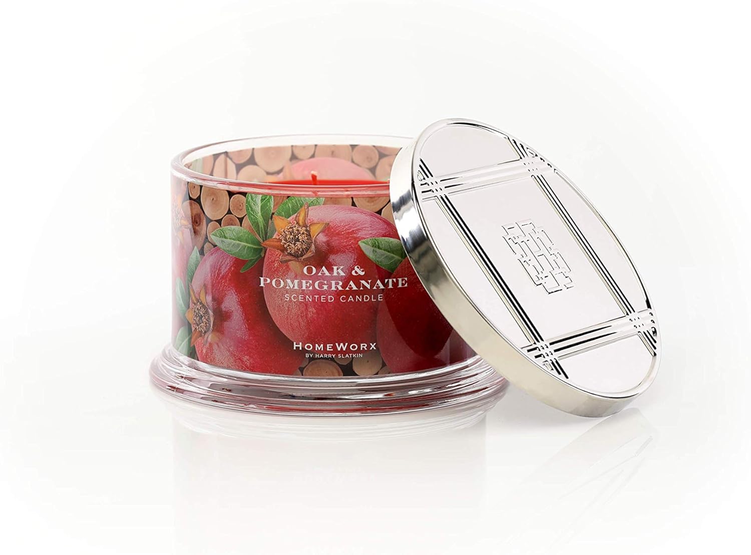 4 Wick Candle, 18 oz, Oak & Pomegranate S822