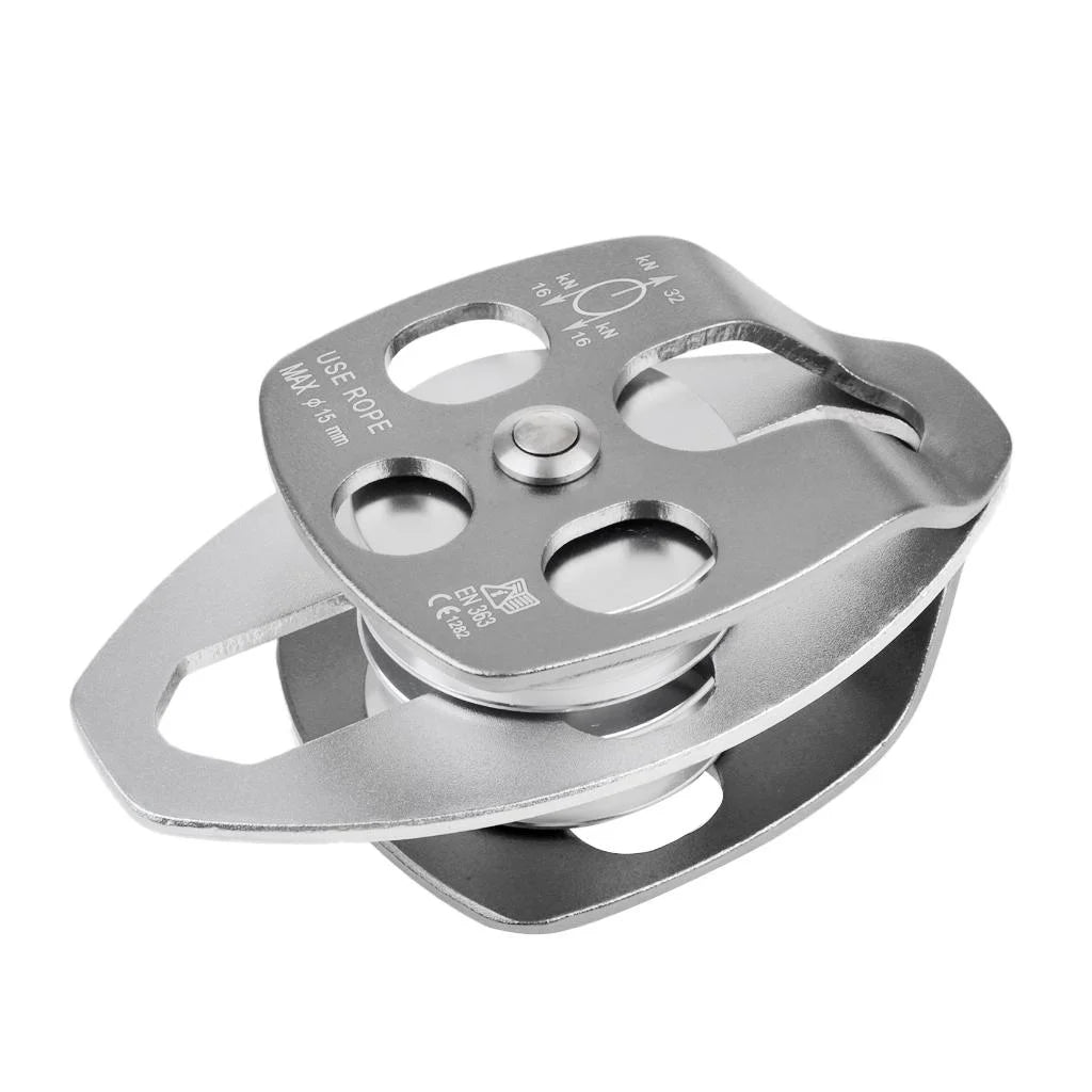 Double Pulley For Hauling System Climb Dragging Tree Arborist Caving S9755