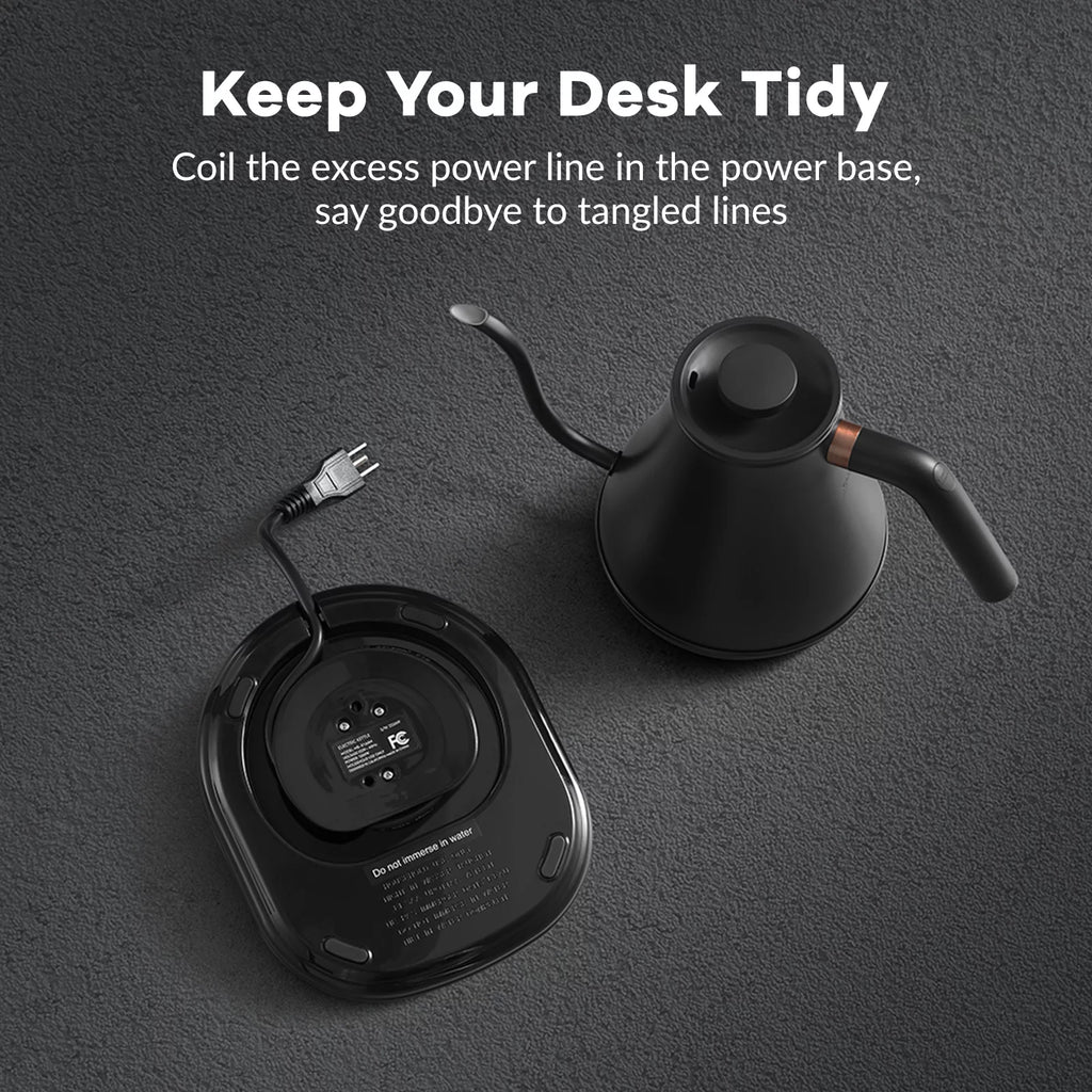 Electric Gooseneck Kettle 0.8L 1200W Matt Black K538