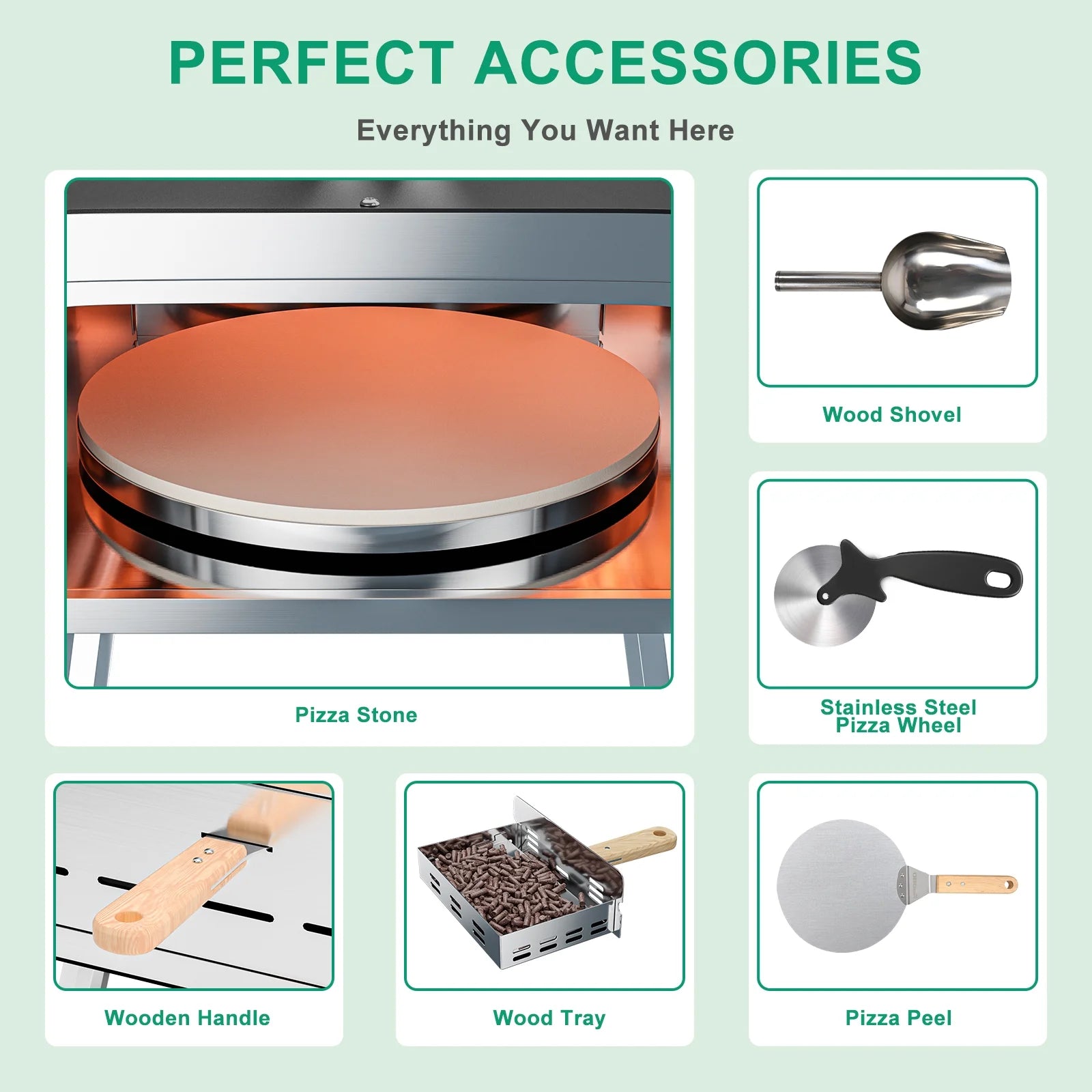 13" Stainless Steel Outdoor Pizza Oven P1954