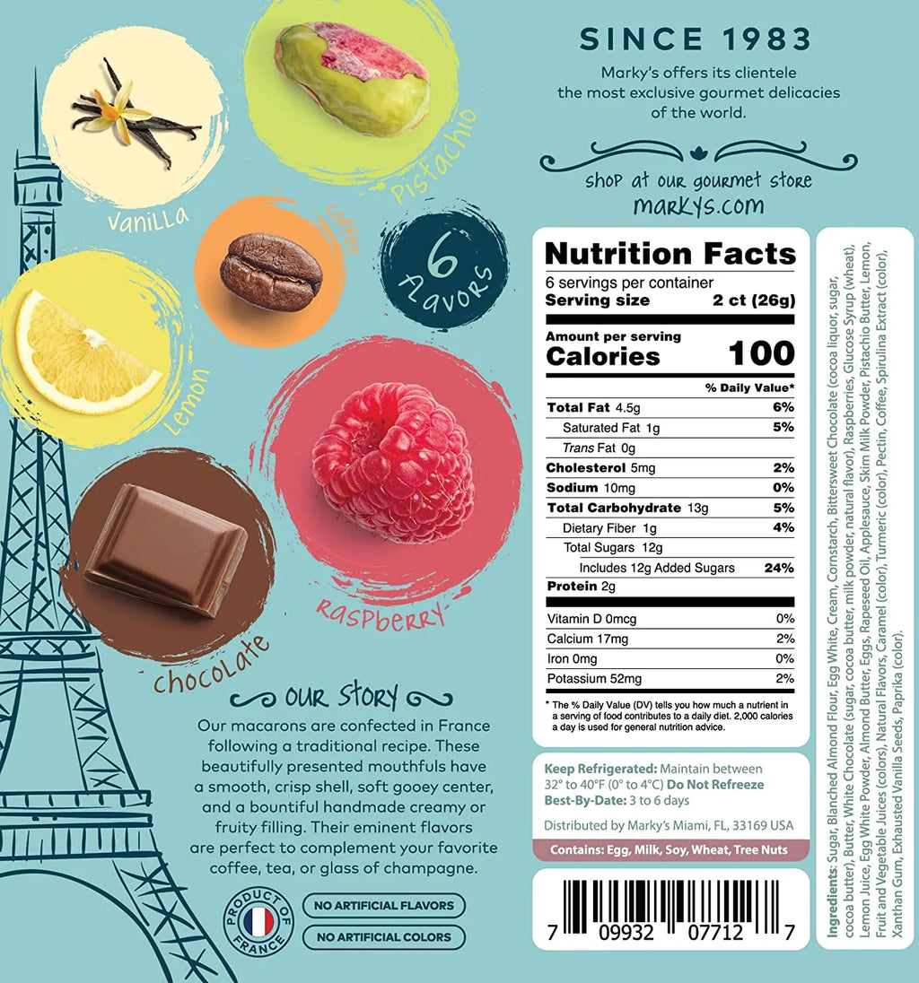 12 PCS Assorted Macarons I5467