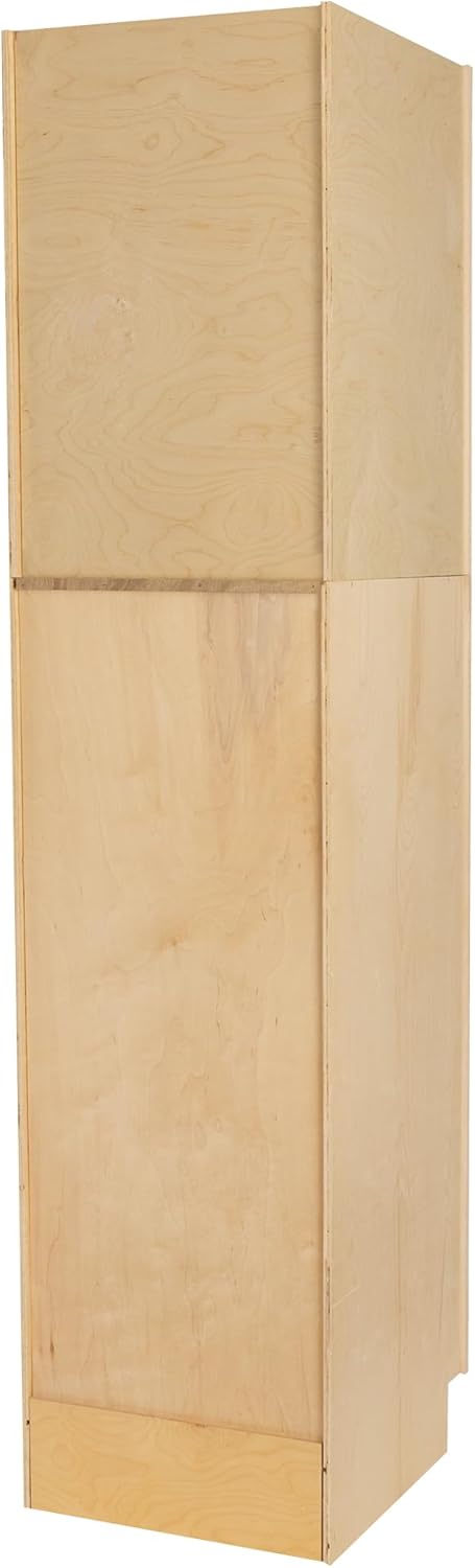 Raw Maple 24" D x 18" W x 96" H Plywood Base Kitchen Cabinet X79922