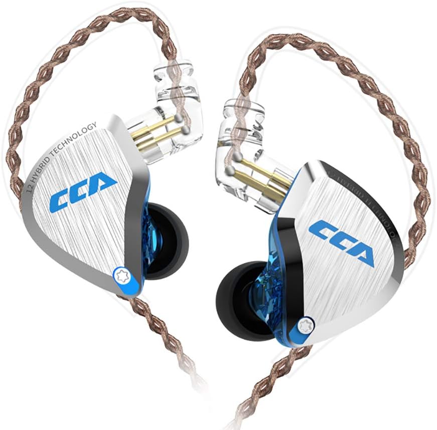 5BA+1DD Hybrid HiFi Stereo In-Ear Monitors with Detachable Cable (Dream Blue) B7872