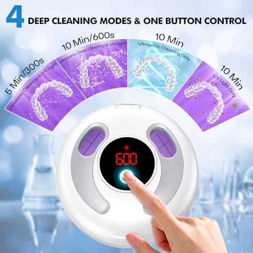 Black 200ML Ultrasonic Retainer Cleaner W278