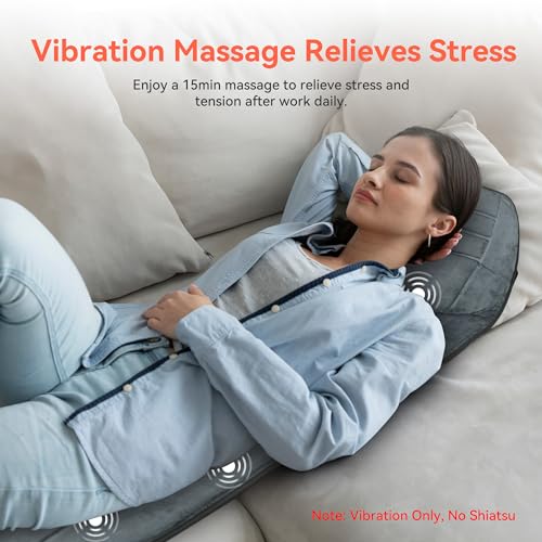 5 Vibration Modes 3 Levels Back Massager Pad with Heat P1995
