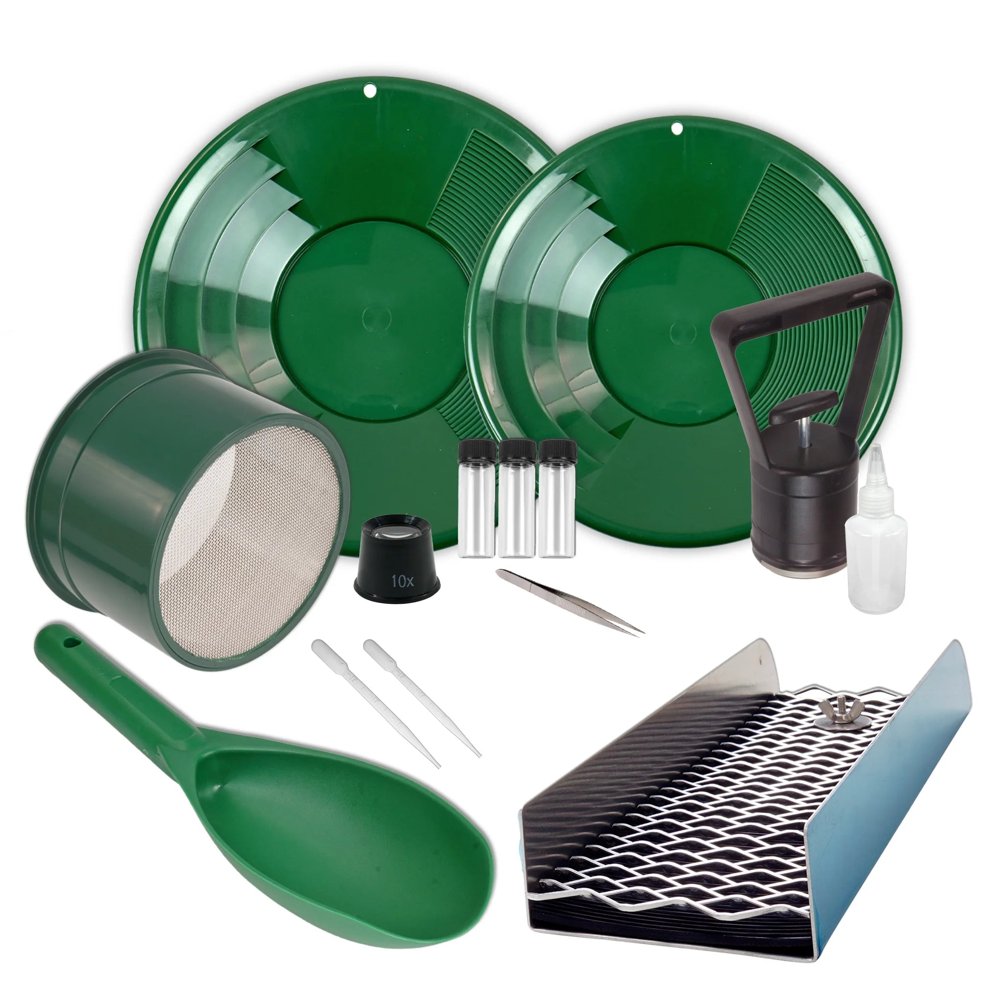 14 pc Gold Prospecting Kit with Sluice, Classifier, Pan Set S200492