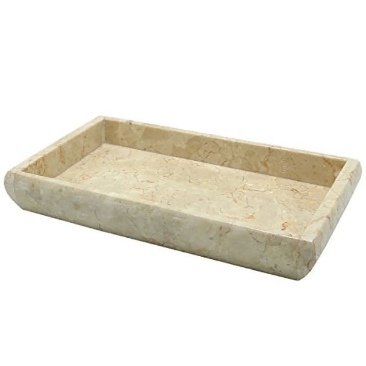 Champagne Marble Stone Guest Towel Vanity Tray E8550