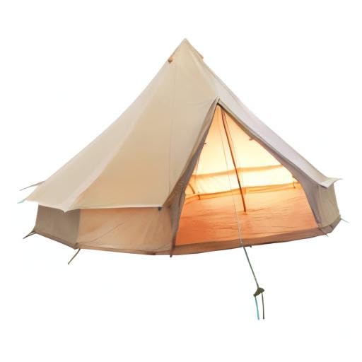 4 Seasons Breathable 100% Cotton Canvas Yurt Tent with Stove Jack E42969