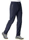 Mens Quick Dry Lightweight Joggers Athletic Pants with Zipper Pockets V66555
